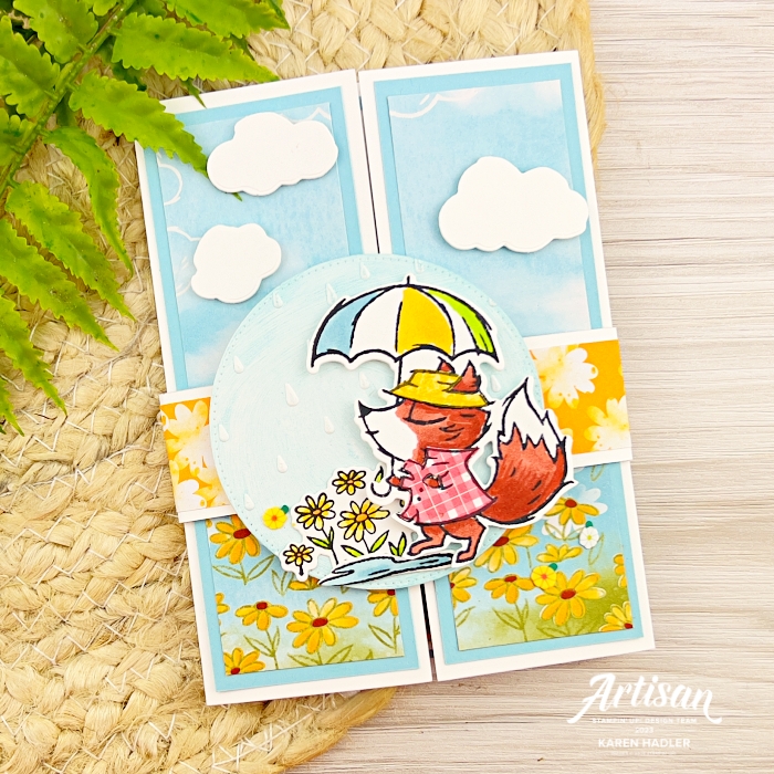 Rain or shine belly band fun fold