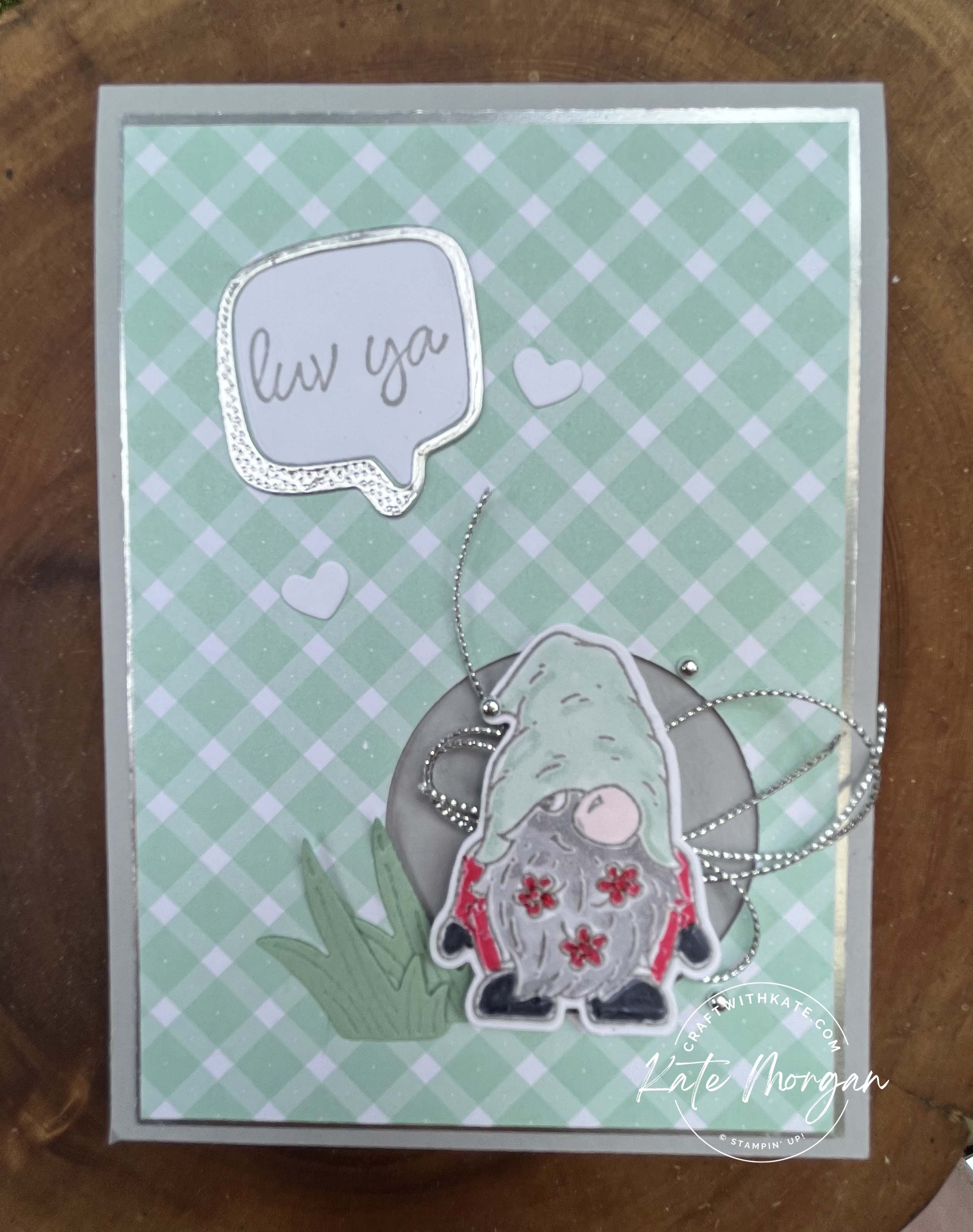 Conversation bubbles friendly gnomes by kate morgan  stampin up australia 2023 smoky slate ccbh.