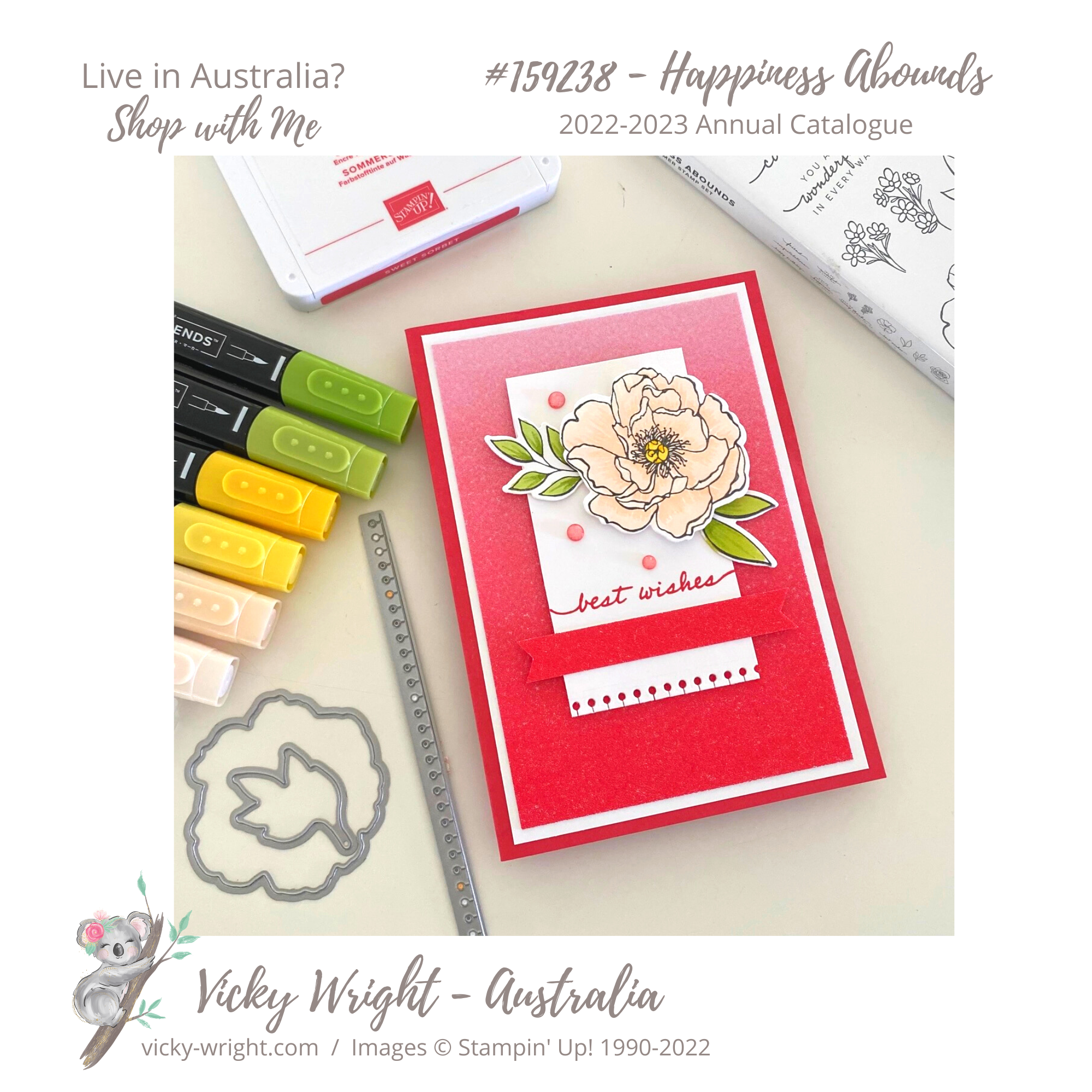 Happiness abounds by vicky wright stampin up 2