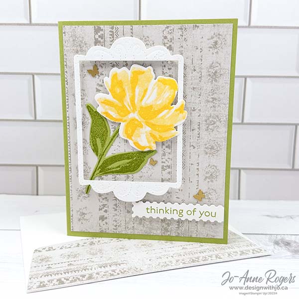Two step stamping a handmade card 1