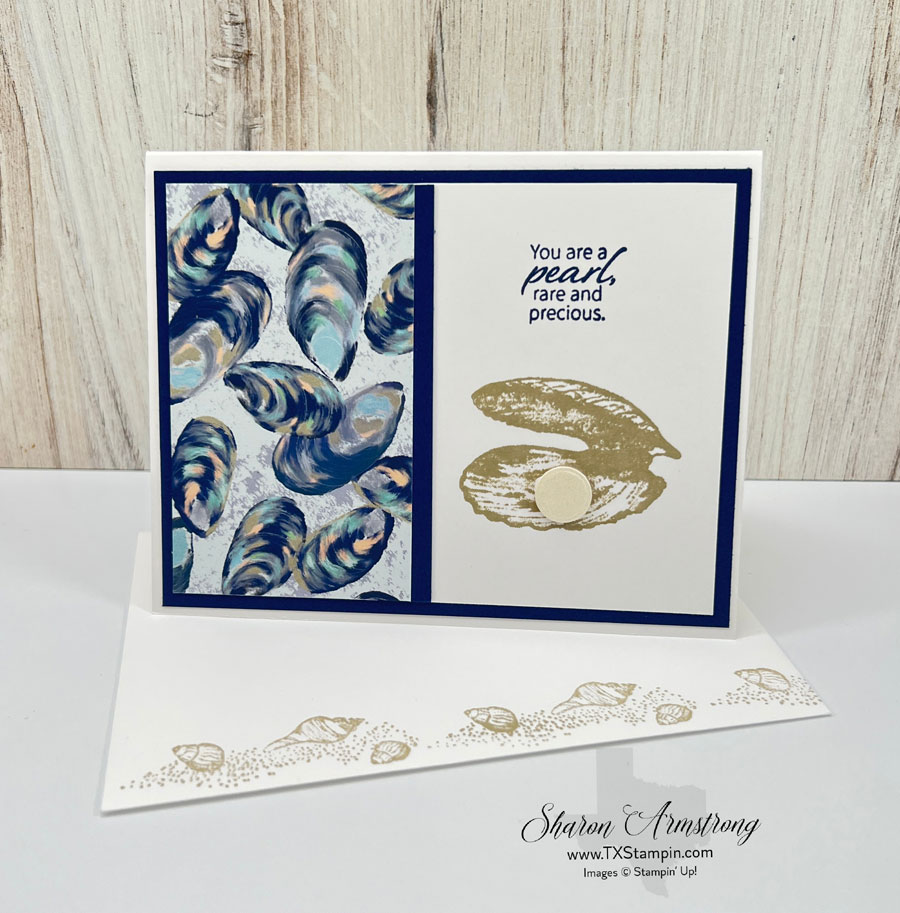 Seaside bay pearl mystery stamping