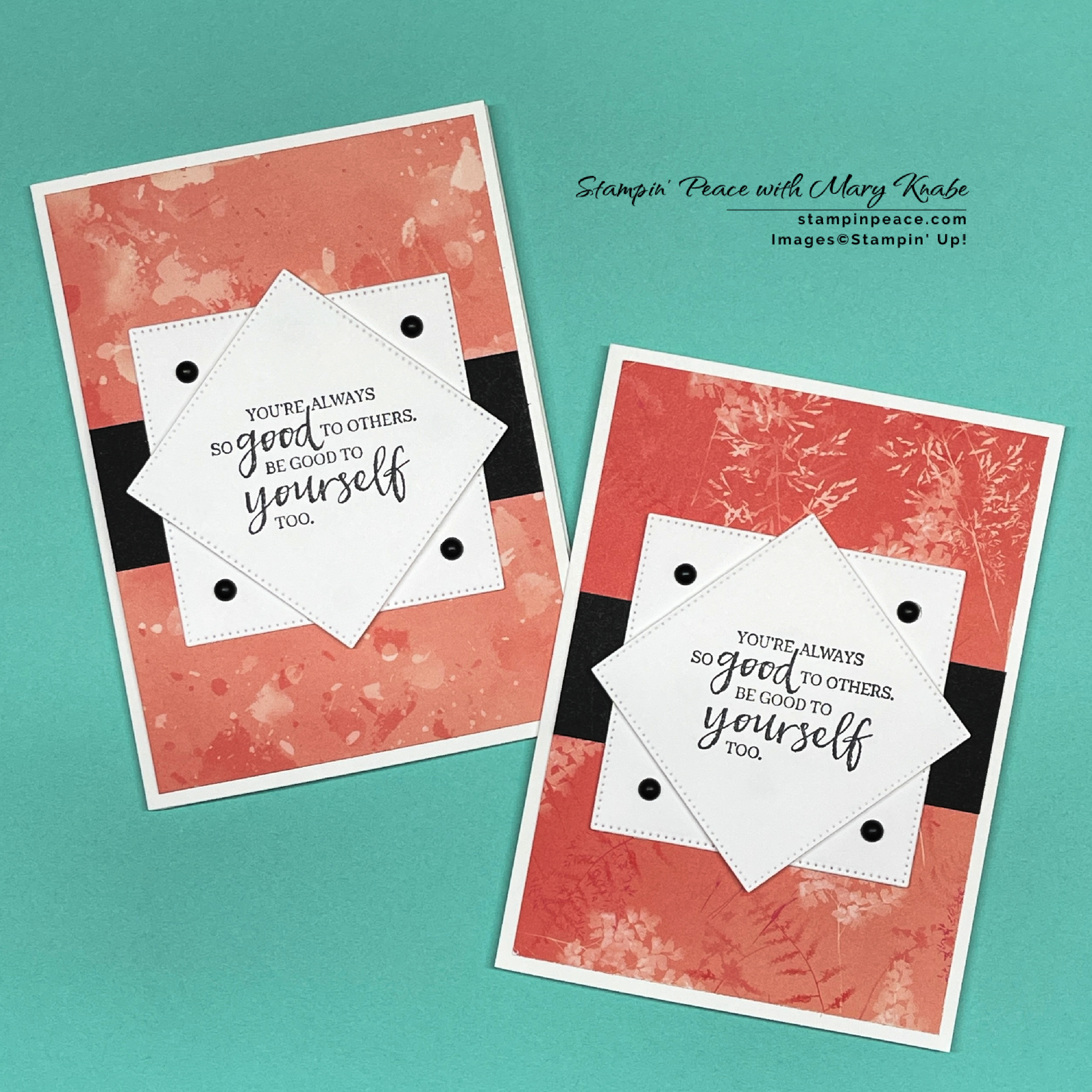 Stampin  up  in the moments stamp set   pretty prints dsp   mary knabe  1 