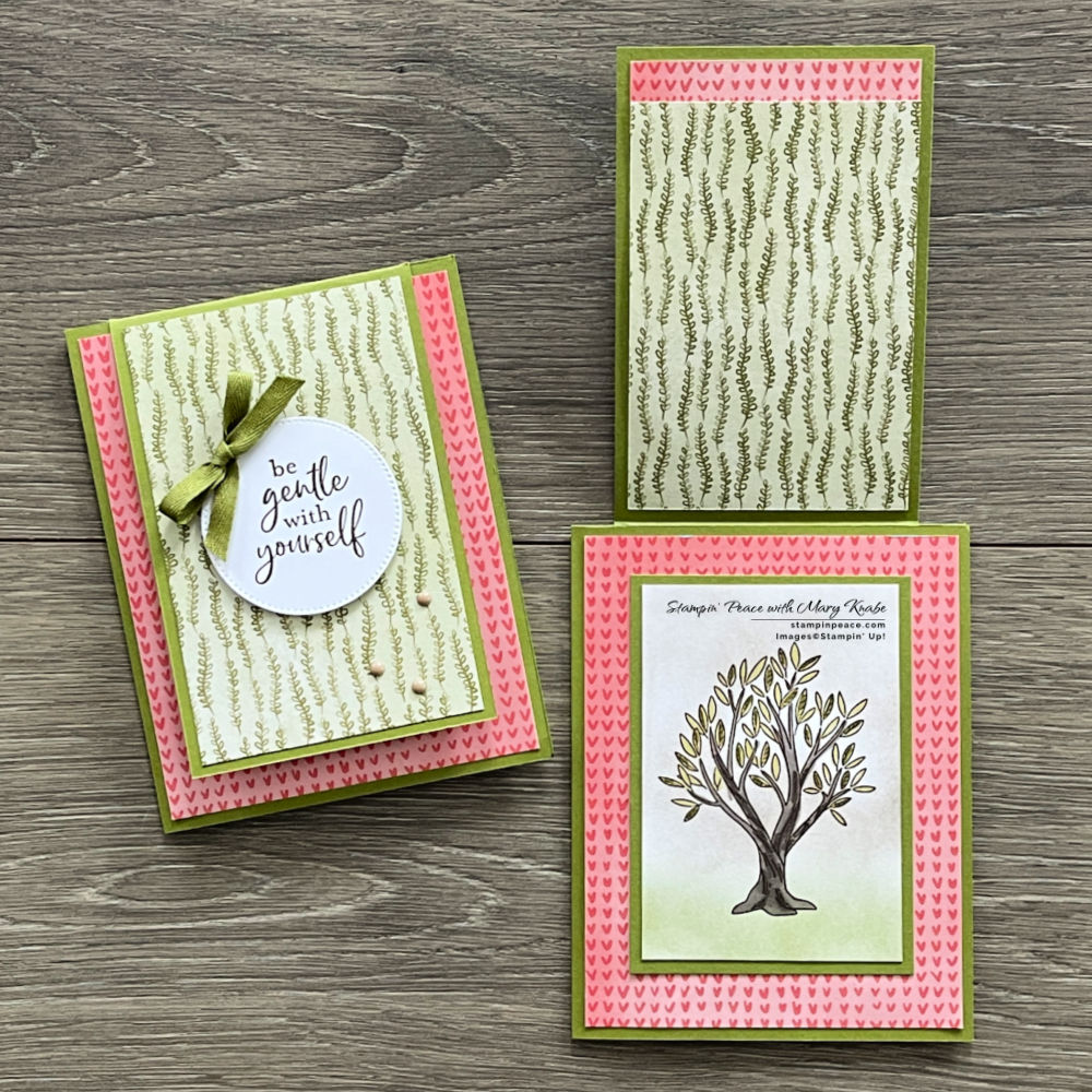 Stampin  up  growth takes time stamp set   happy forest friends dsp   mary knabe  1 