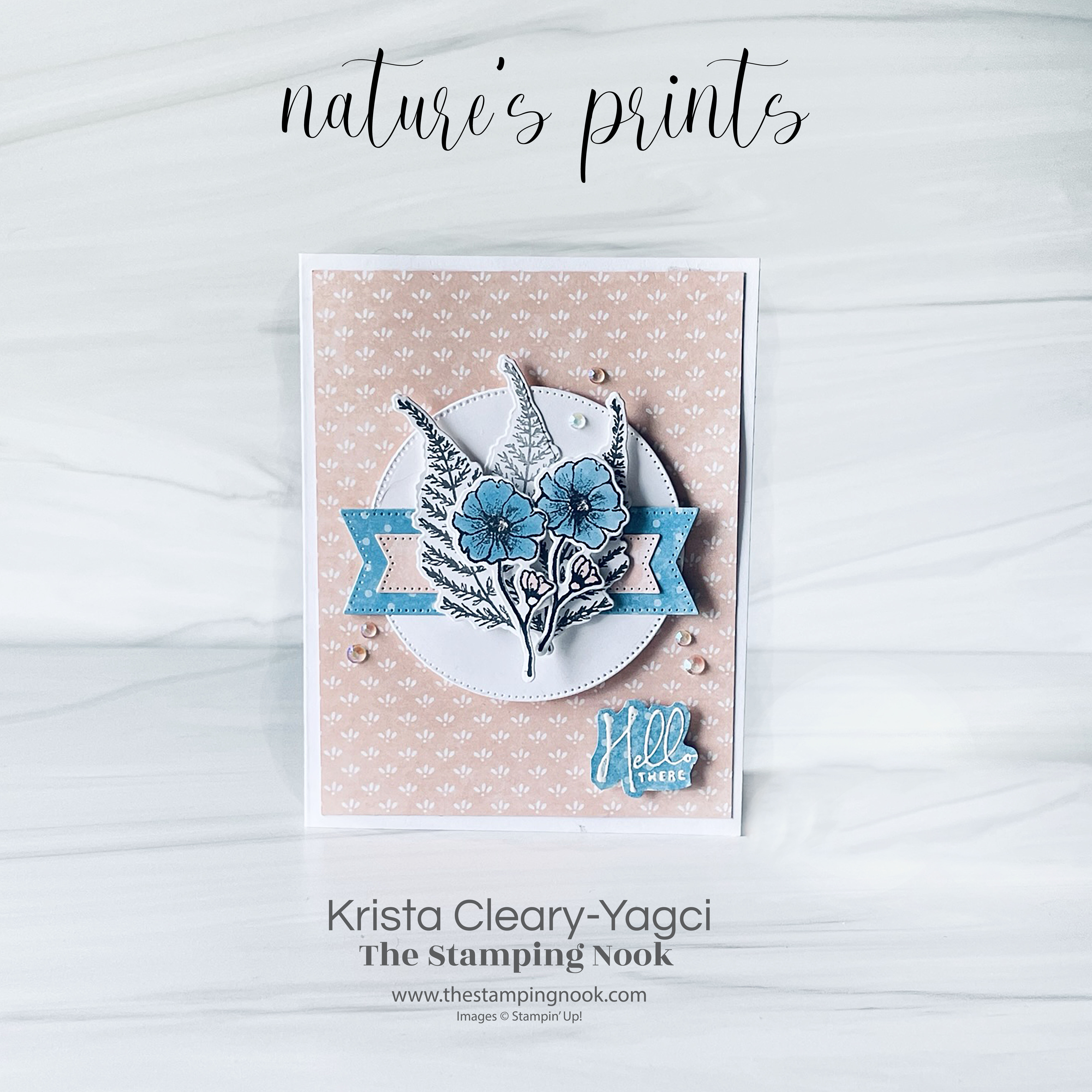Stampin up natures prints card krista cleary yagci the stamping nook 1
