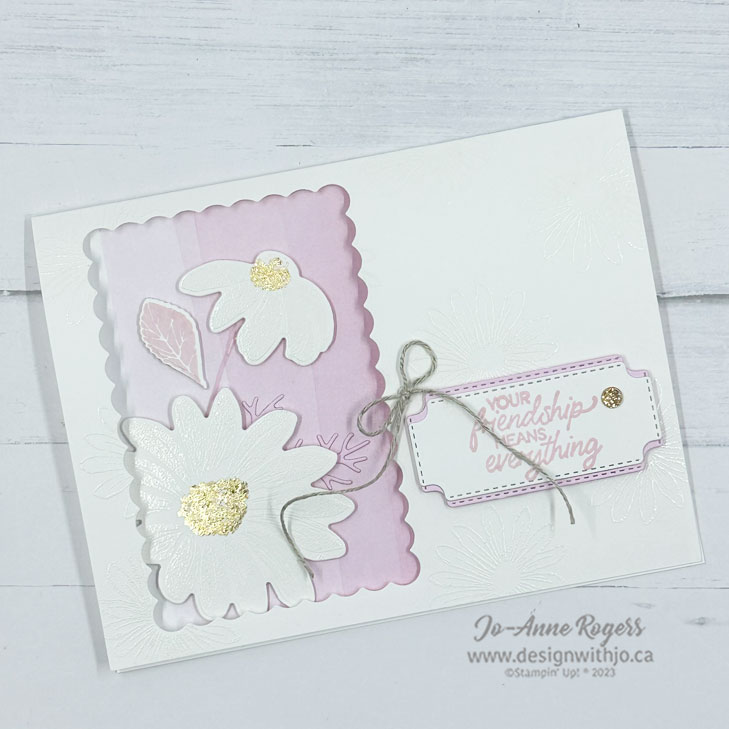 Double embossed peek through daisies4