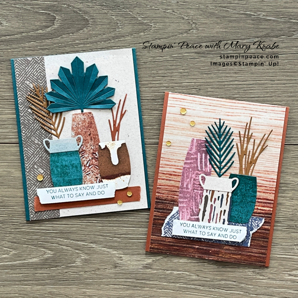 Stampin  up  earthen elegance suite   mary knabe