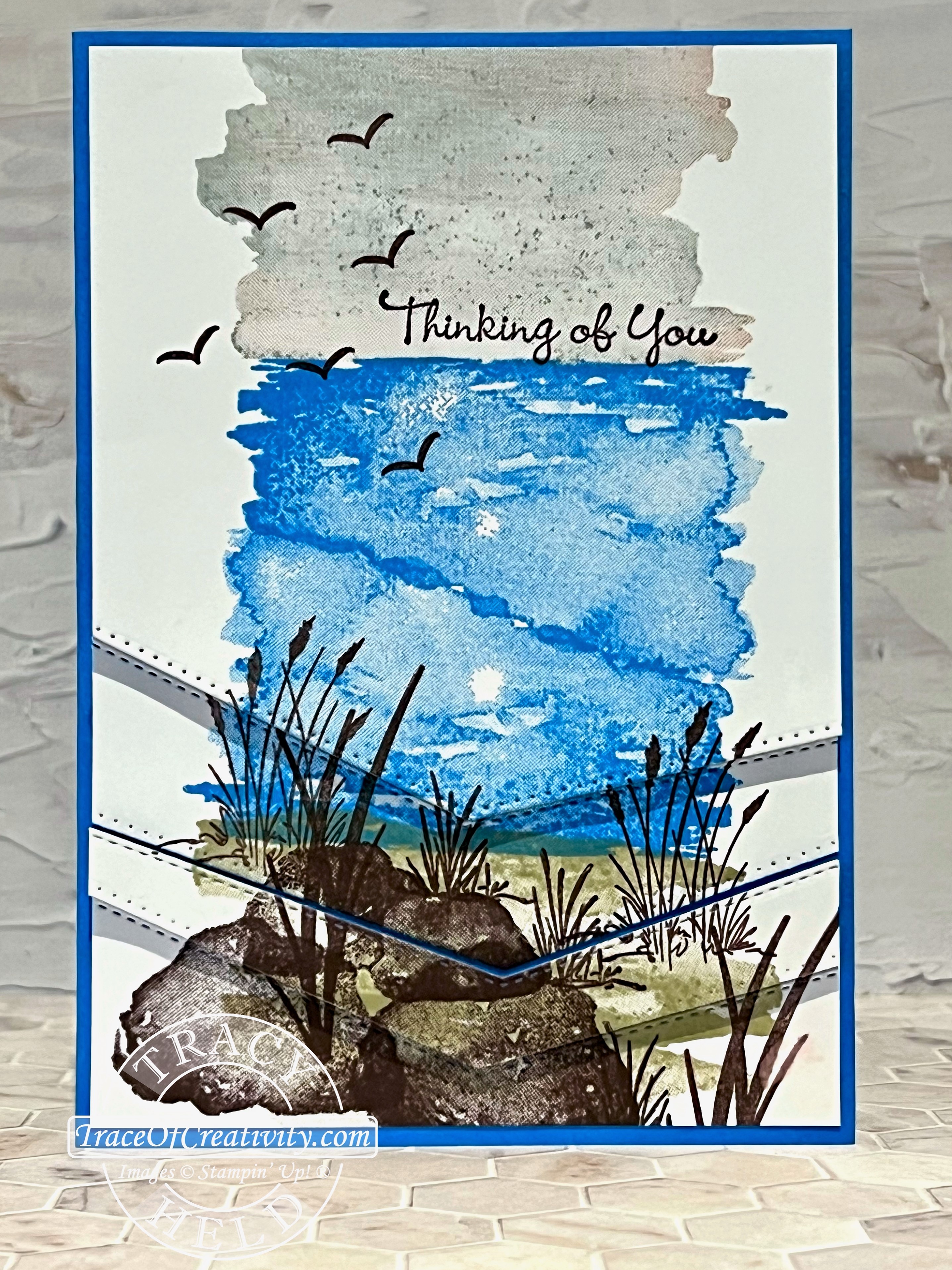 Oceanfront eclipse card