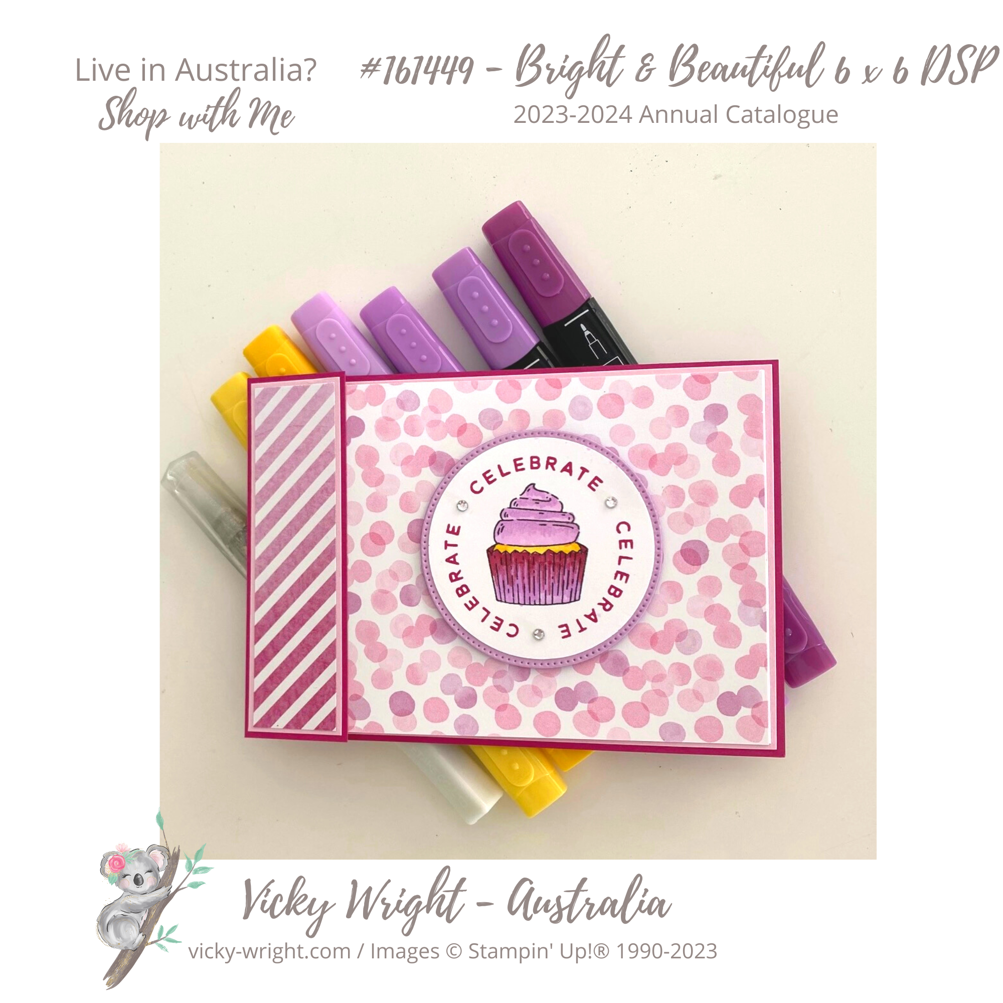Bright   beautiful dsp vicky wright stampin up 1a
