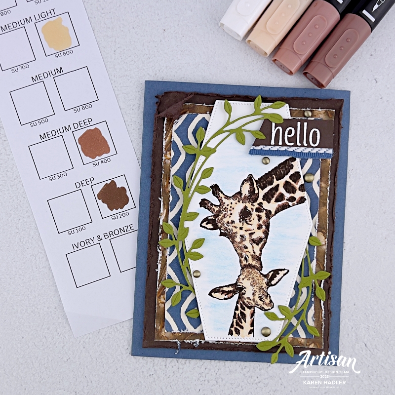 Sweet   precious   natural tone stampin blends