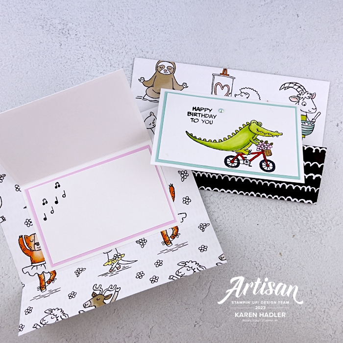 Zany zoo note card happy birthday