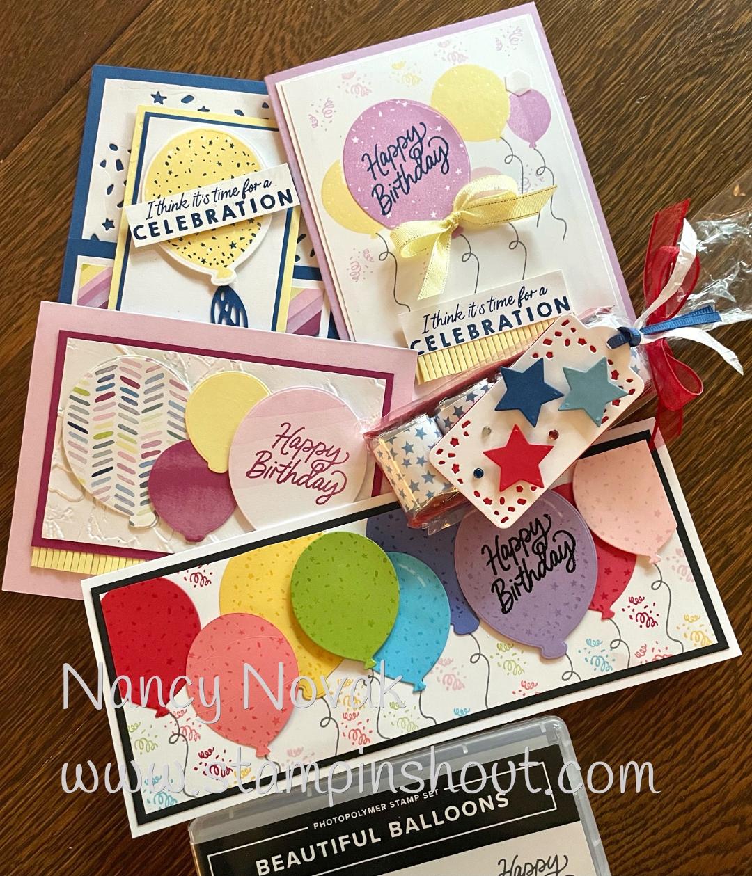 Beautiful balloons all cards
