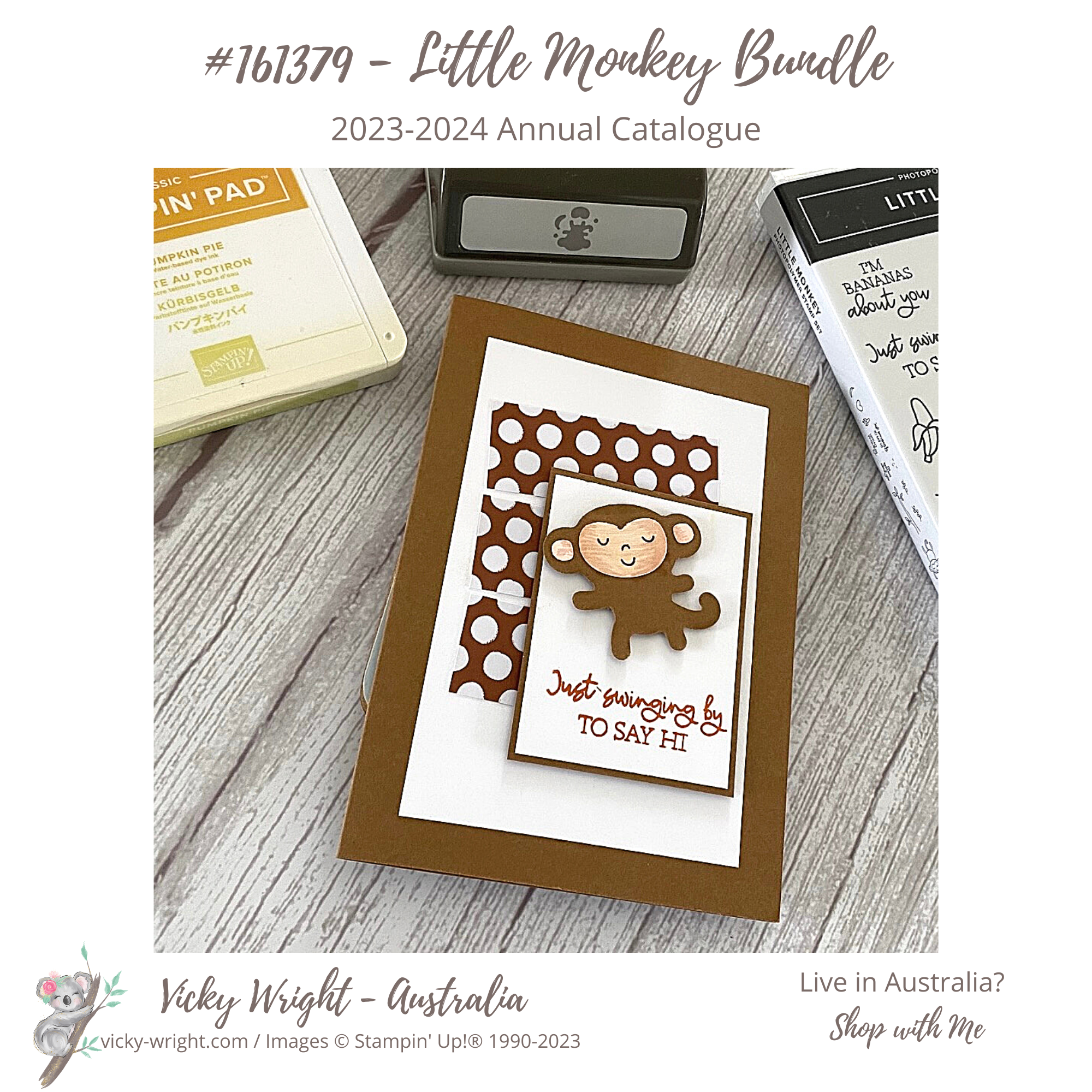 Little monkey bundle vicky wright stampin up 1d