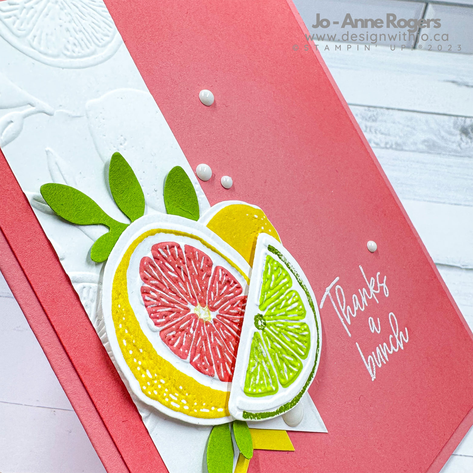 Create dimension with dry embossing 2