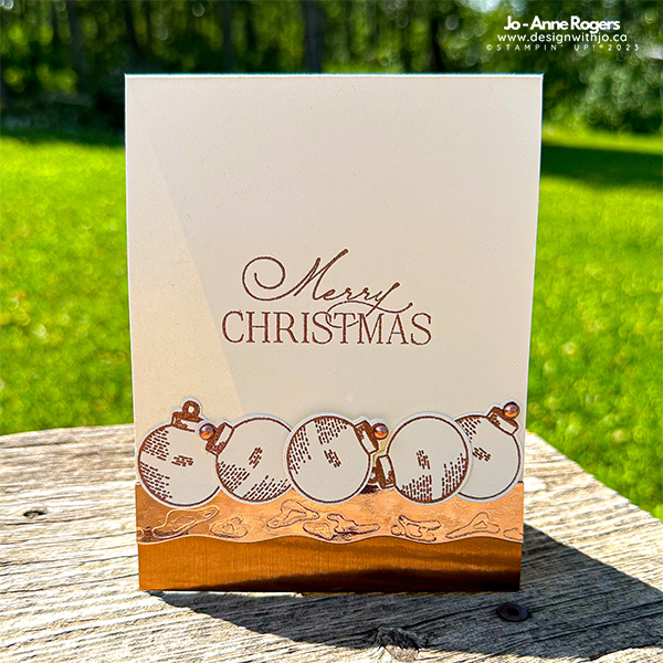 Heat emboss a pretty christmas card 2