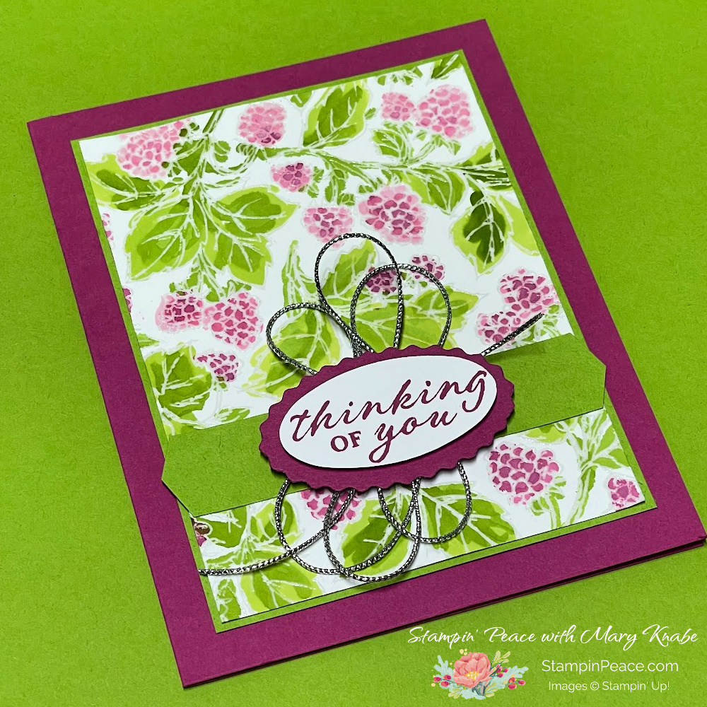 Stampin  up  berry harvest stamp set   wonderful thoughts stamp set   mary knabe  1 