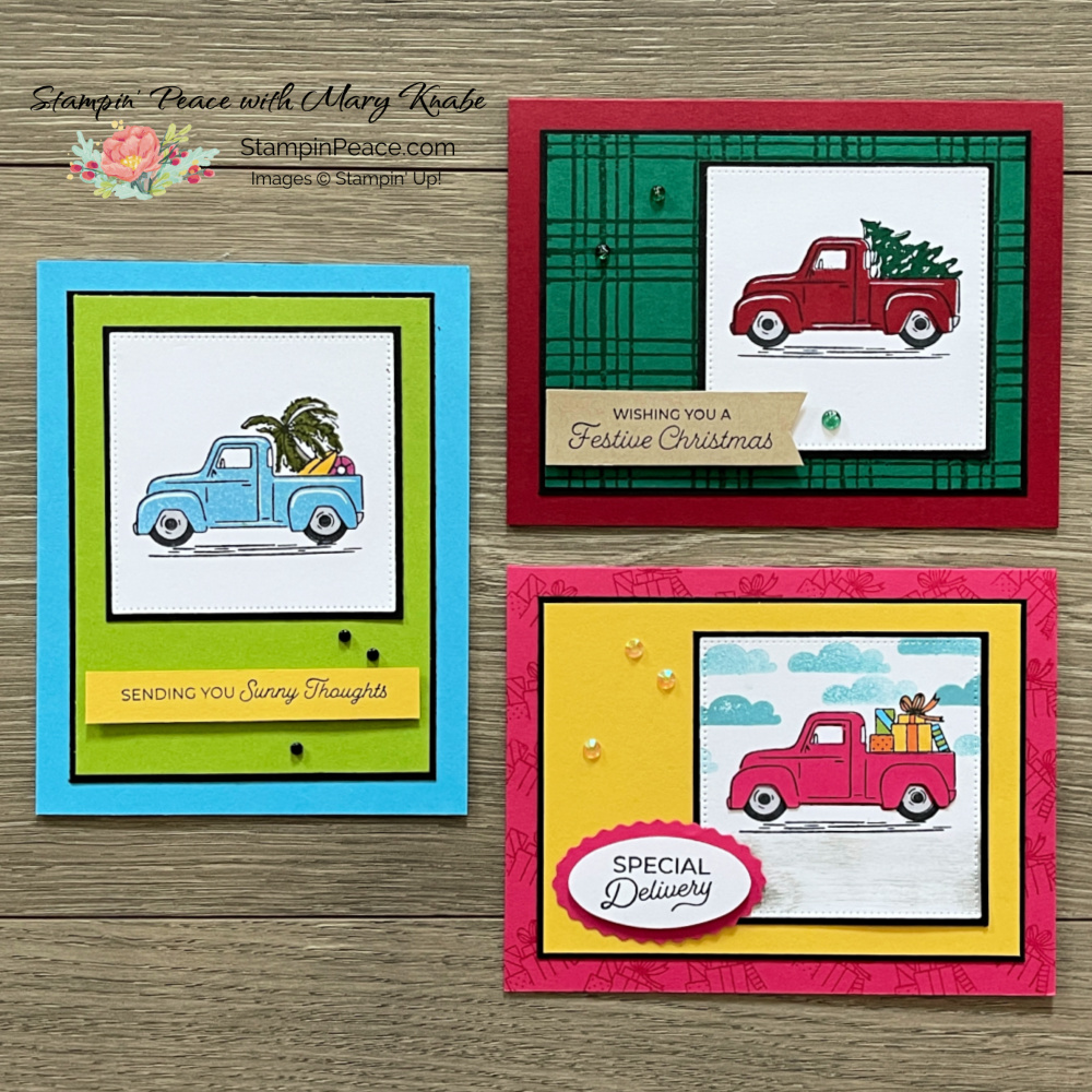 Stampin  up  trucking along stamp set   mary knabe  6 