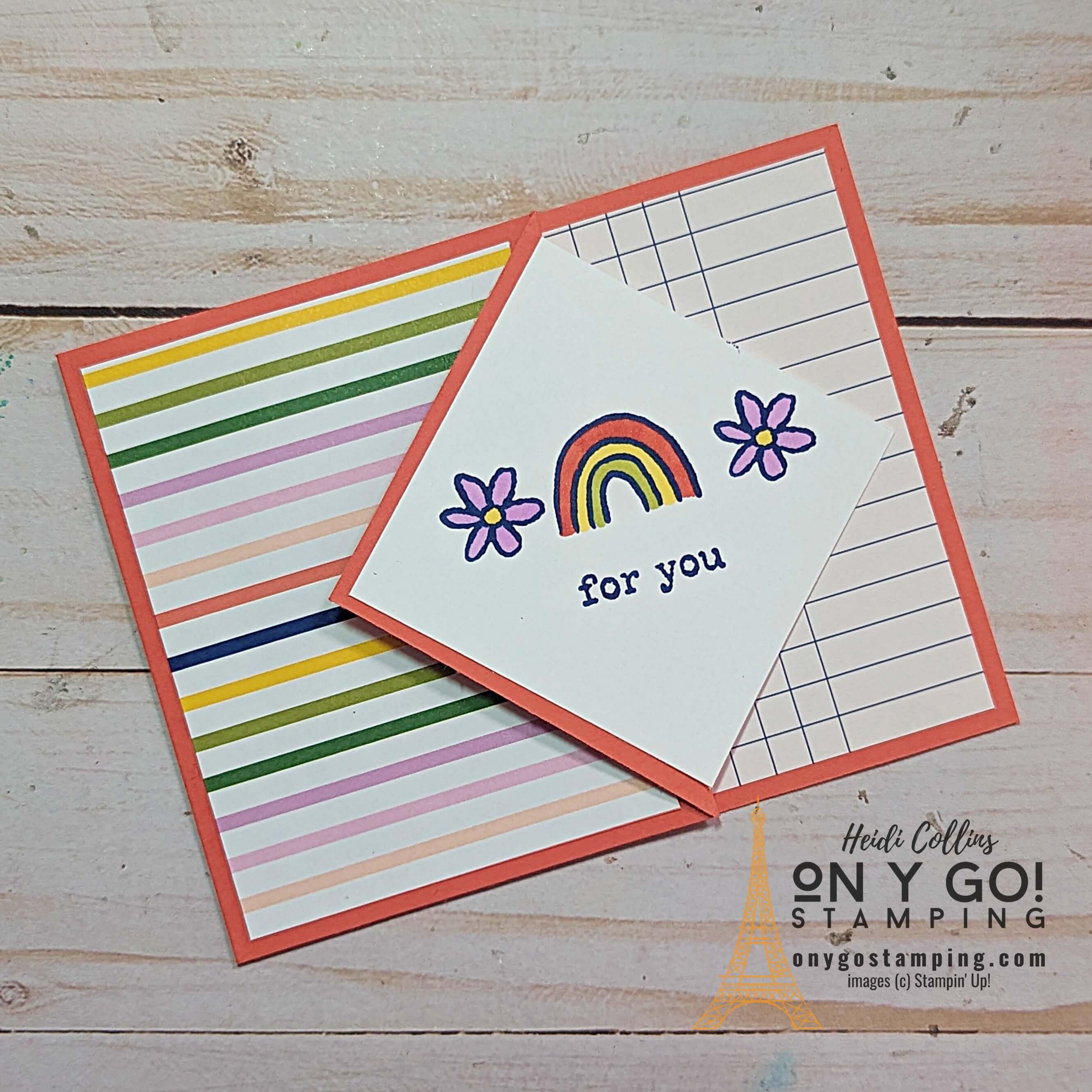 Diamond flap fun fold just my type