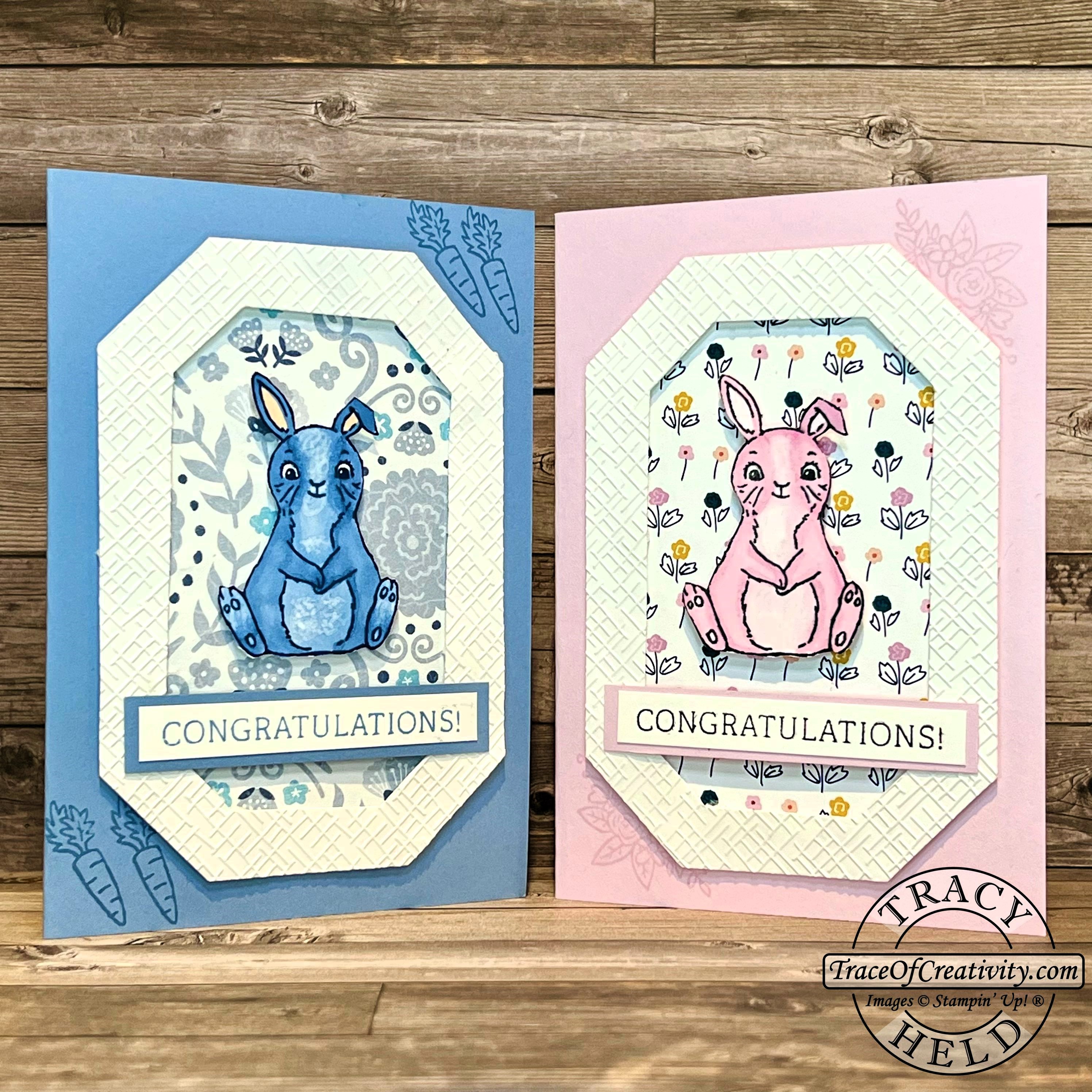 Easter bunny baby card
