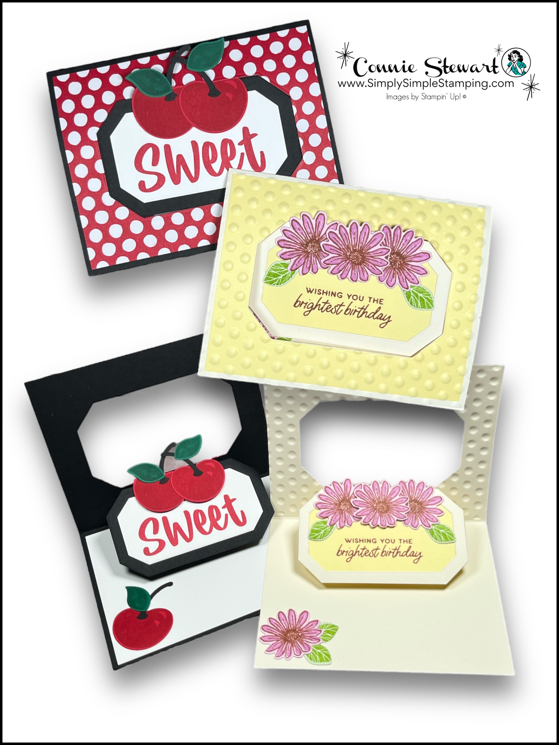 Pop up flip cards