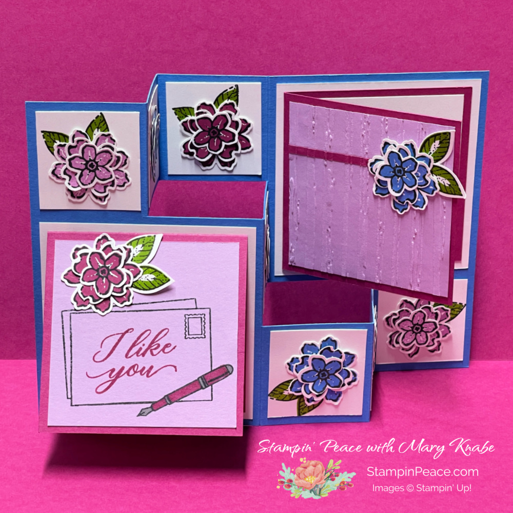 Stampin  up  petal park   stamped with love stamp sets   mary knabe
