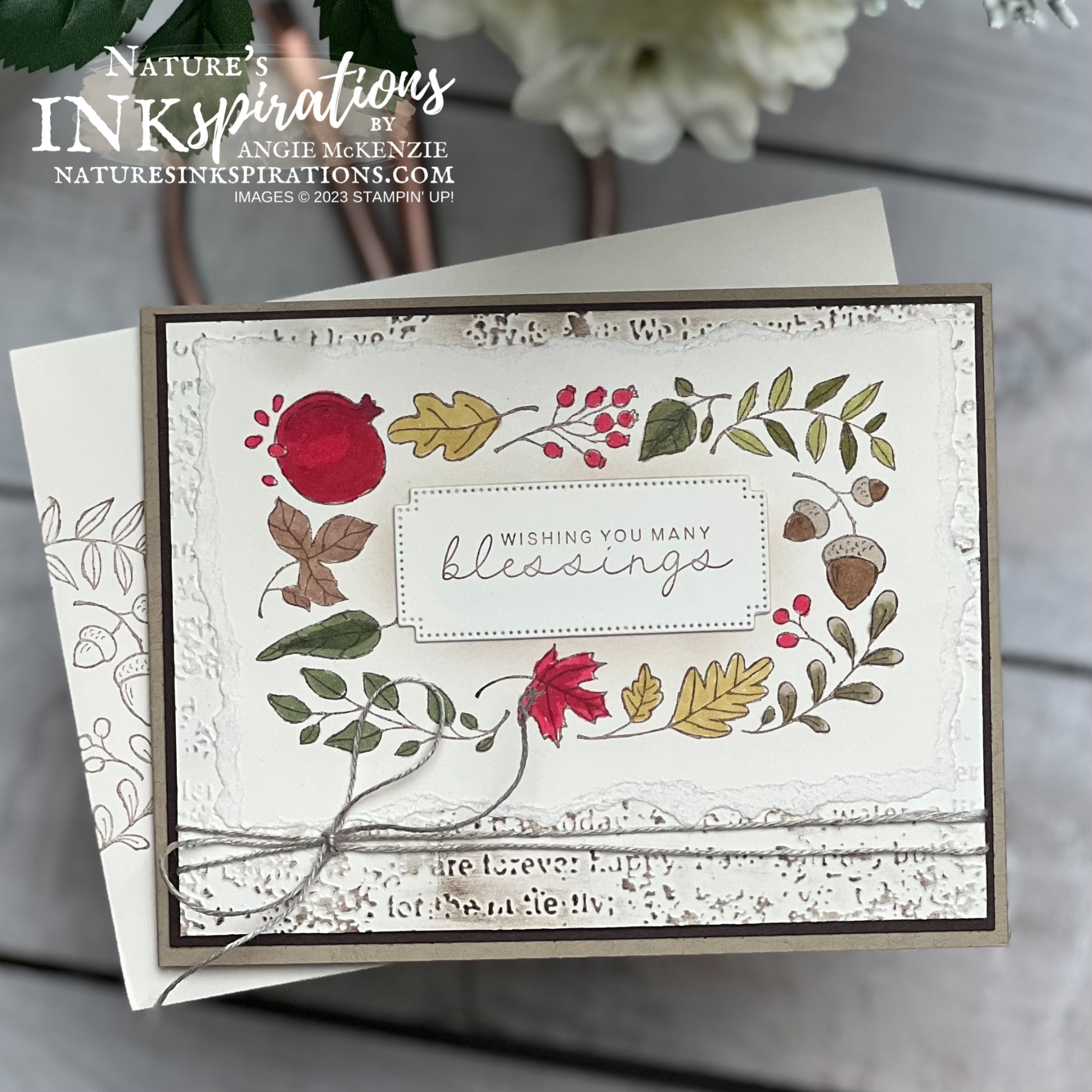 Stampin  up  framing foliage vintage card   september 2023  7 