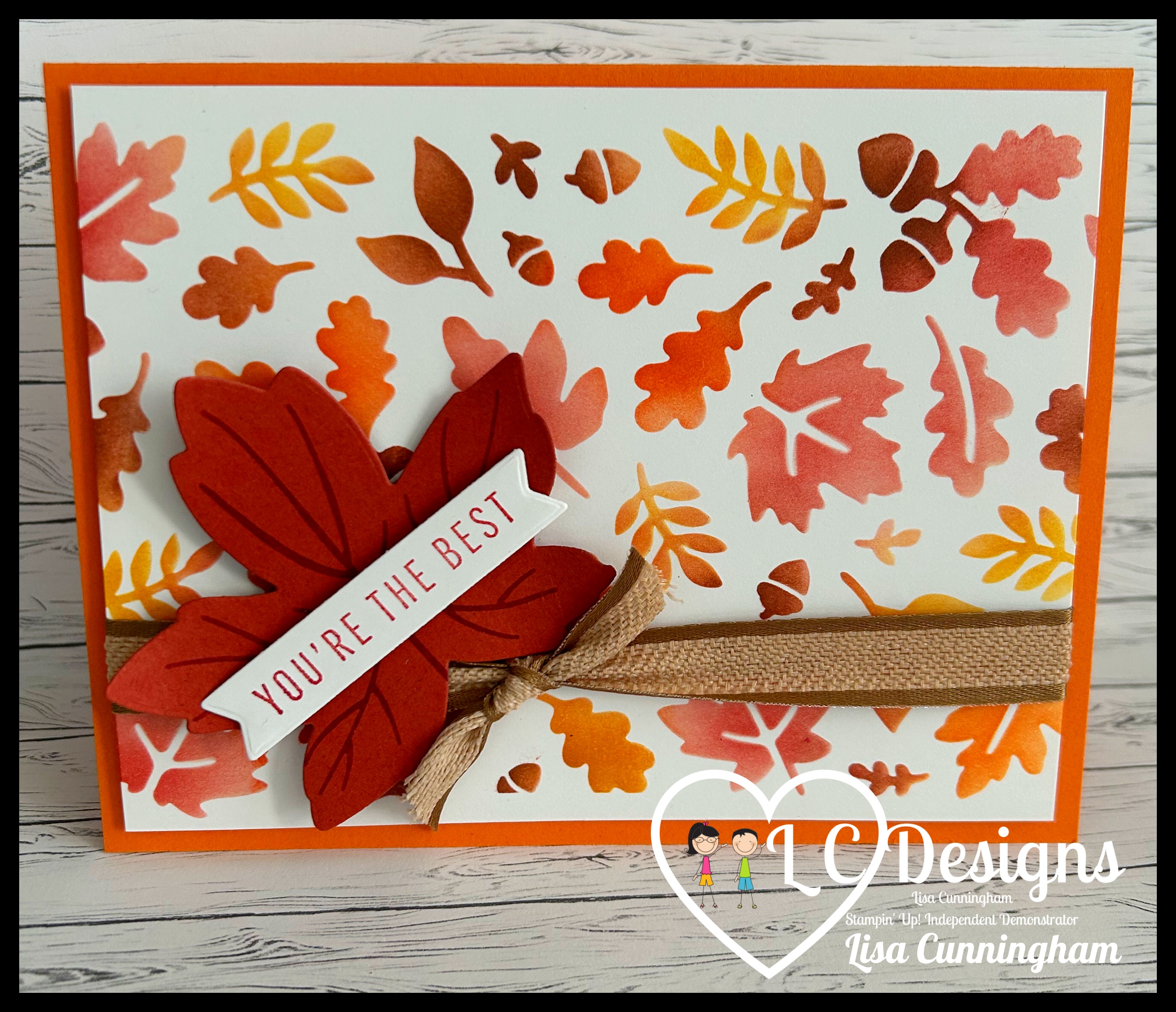 Fall masked card