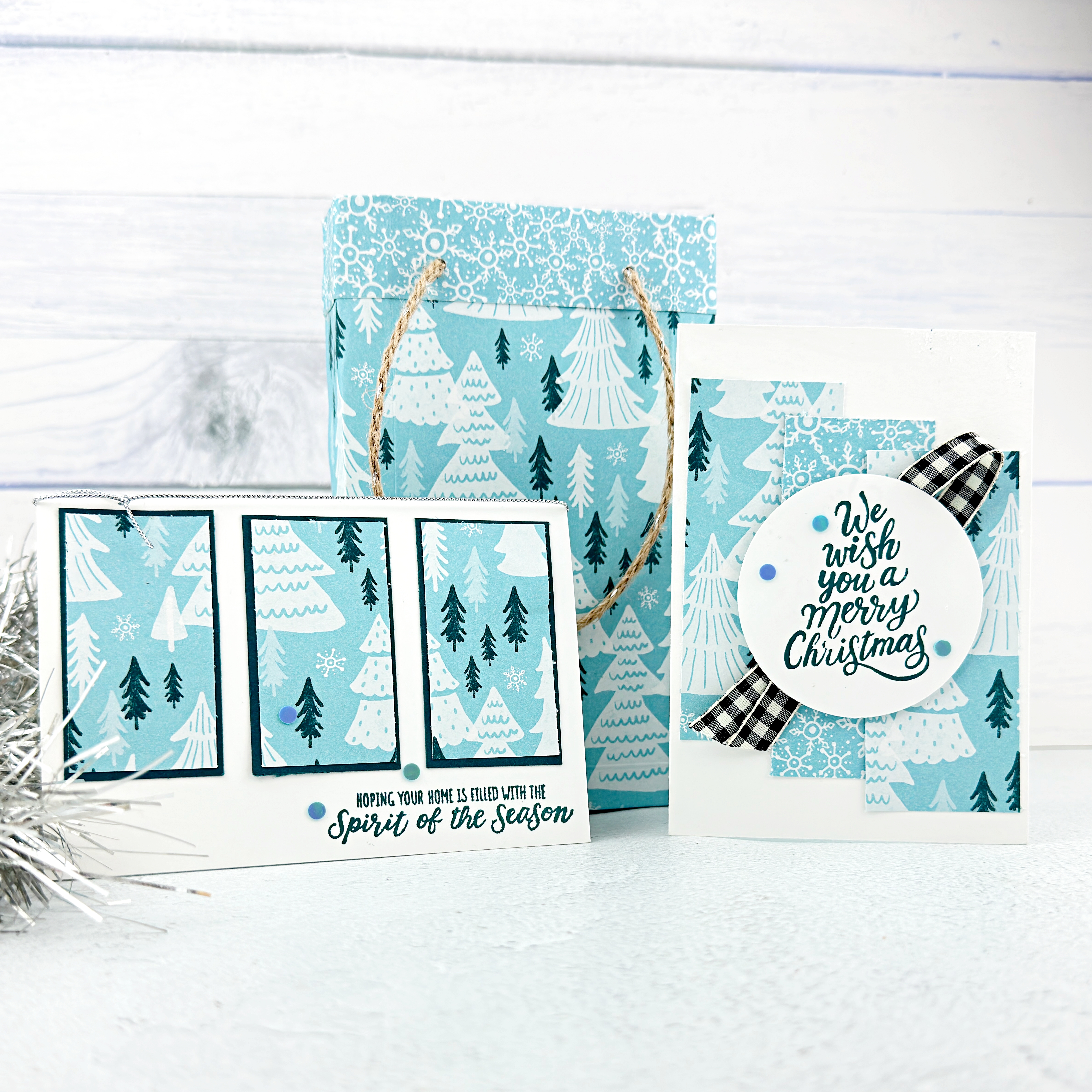 A walk in the forest gift bag   cards
