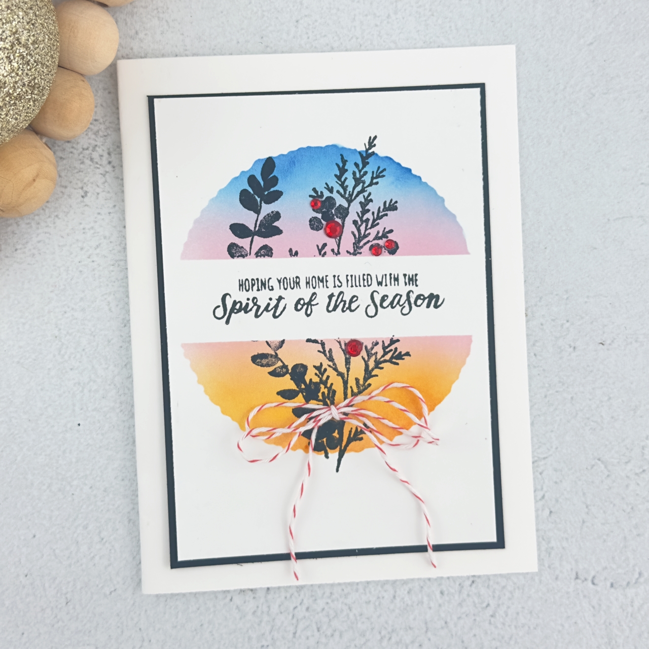 5 minute christmas card meandering meadow