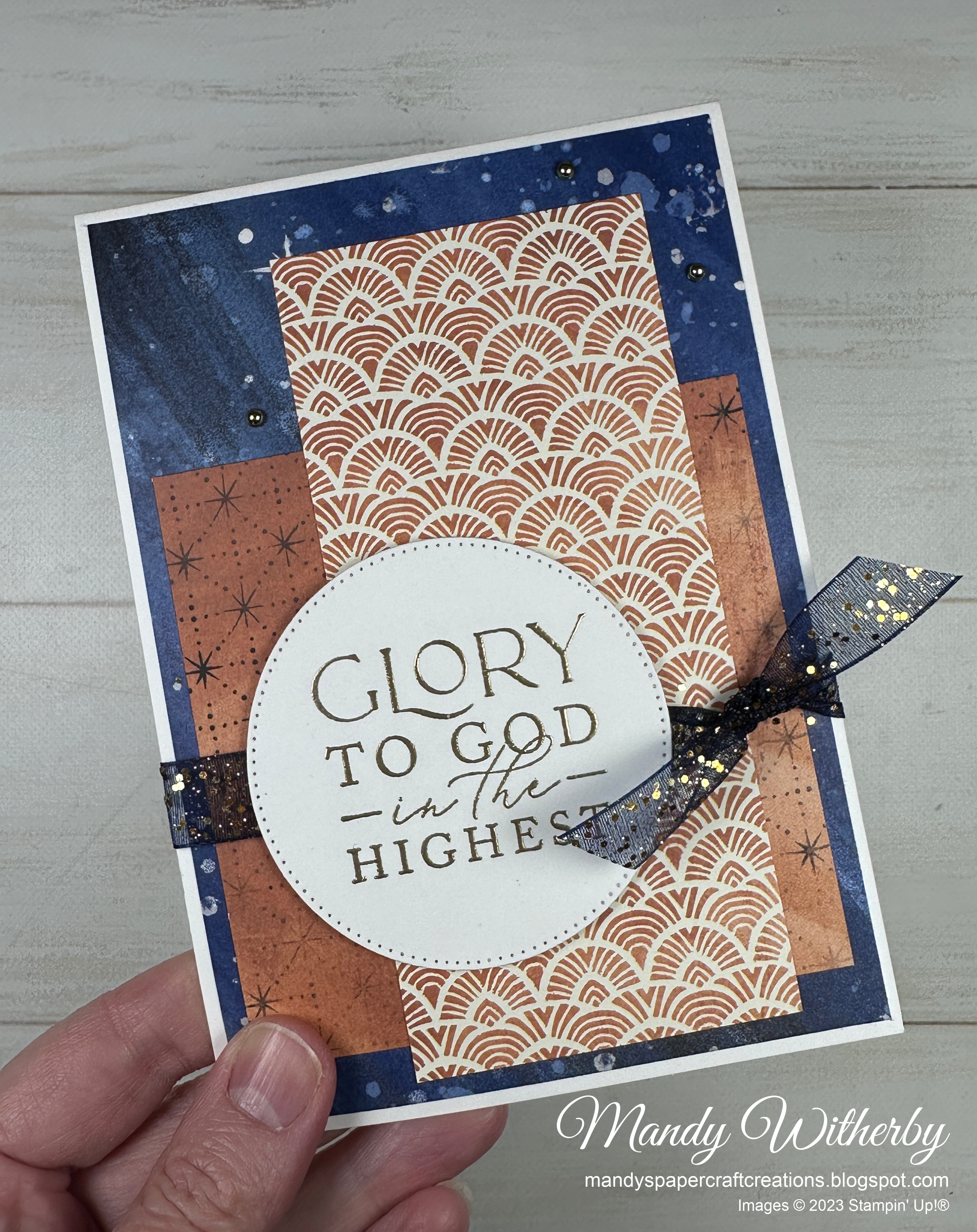 Night divine christmas card