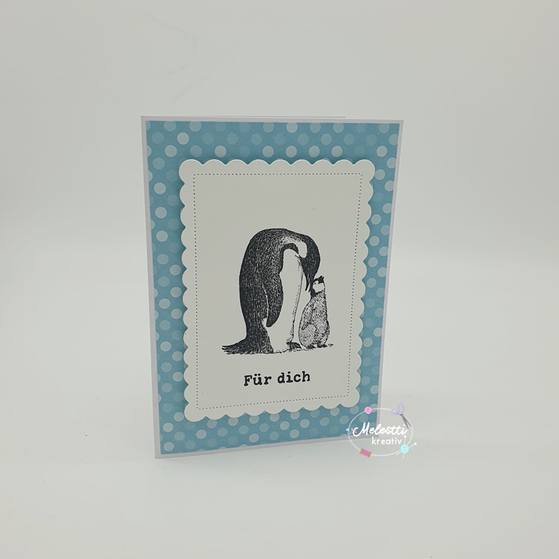 Geburtstagskarte pinguin