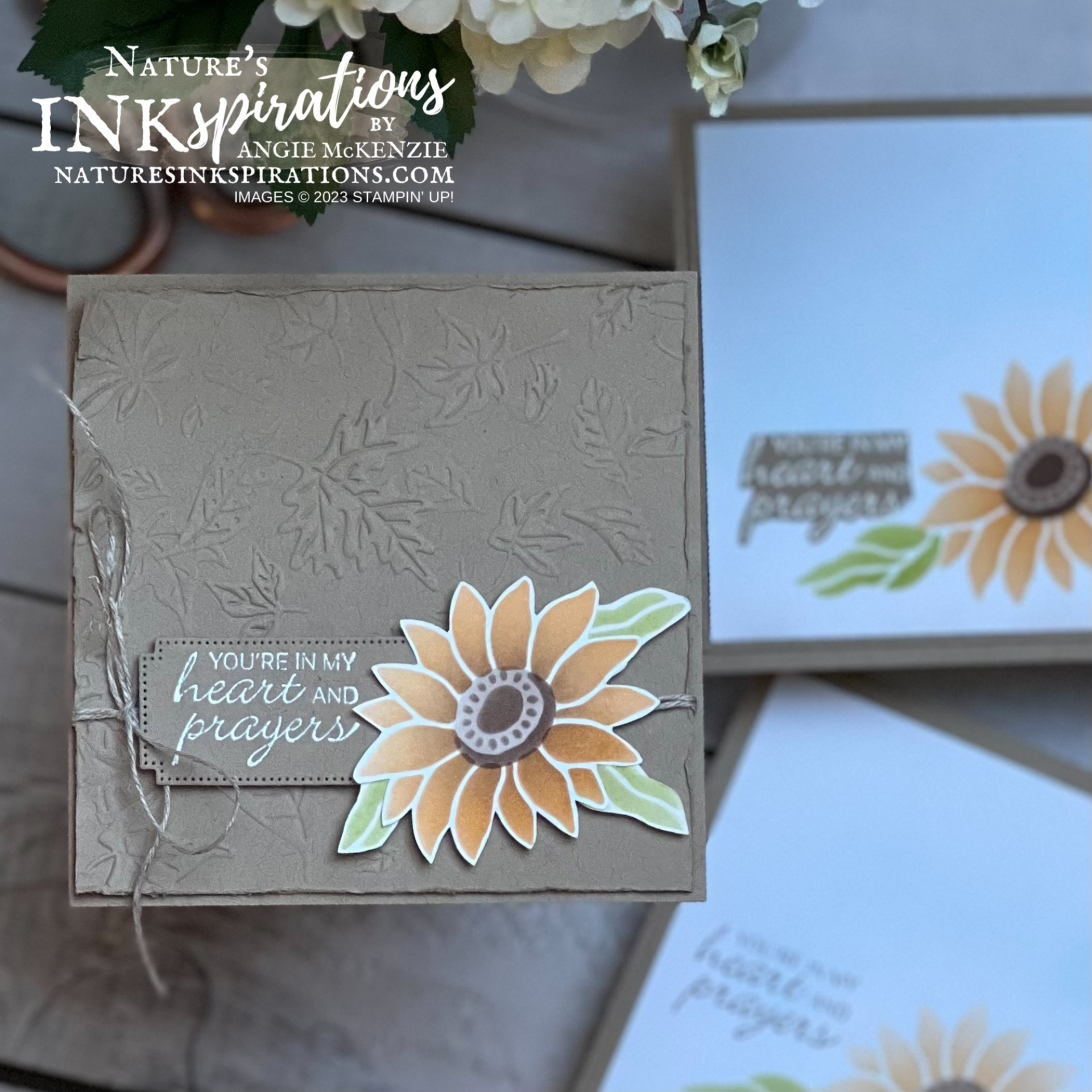 Stampin  up  abundant beauty sympathy cards   november 2023  5 