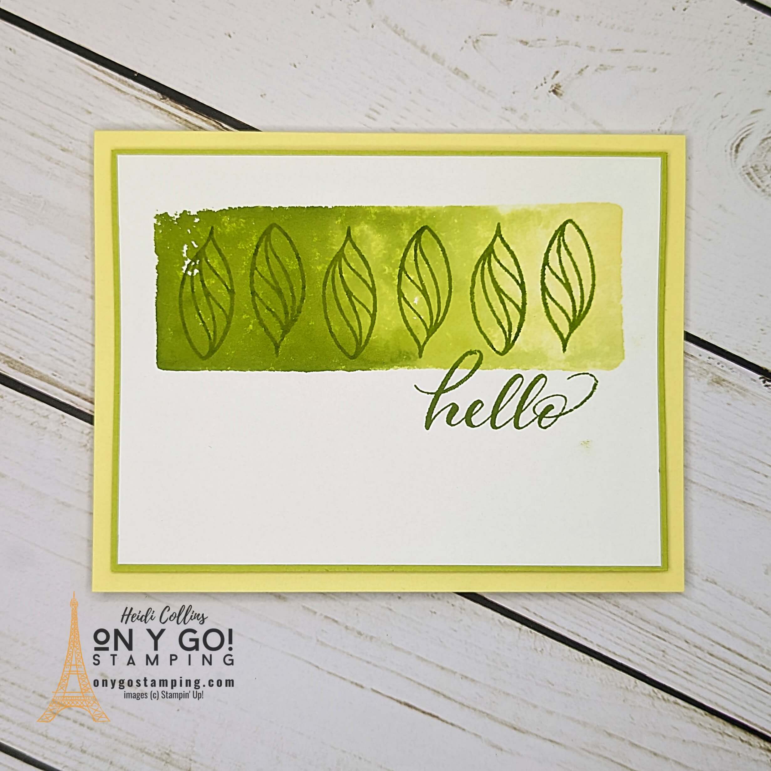 Technique watercolor gradient layering leaves