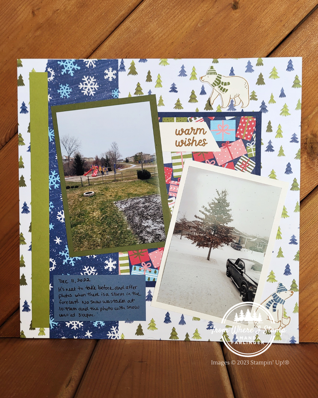 Beary christmas template 6 1 fromwhereistamp