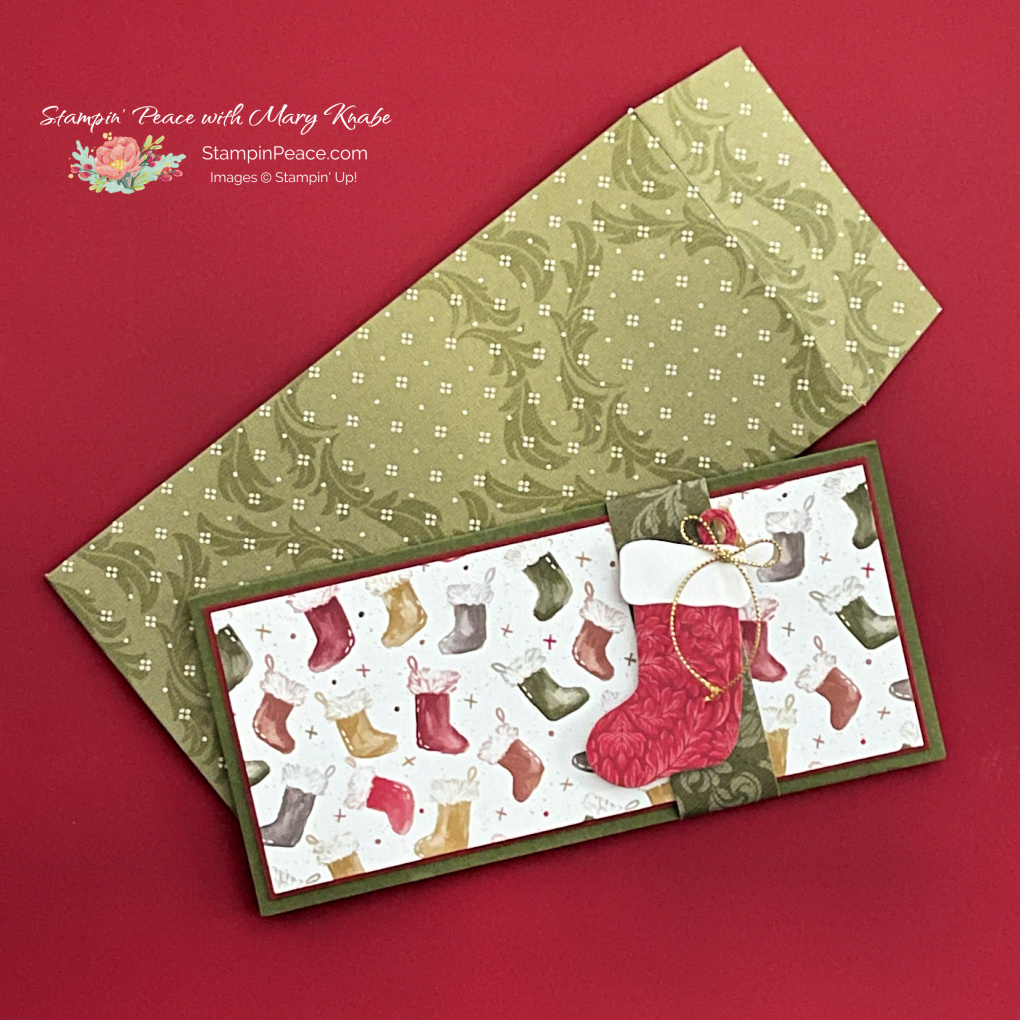 Stampin  up  sending cheer dies and traditions of st. nick dsp   mary knabe  1 