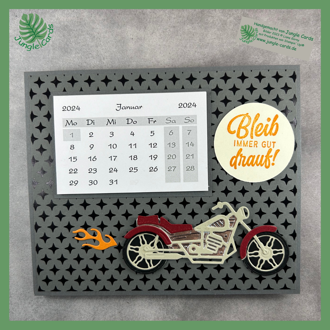 12 motorrad fahrt tischkalender