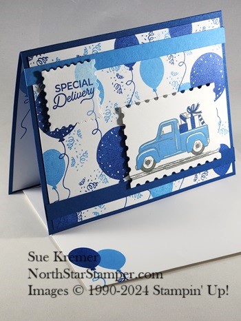 Stampin up beautiful truck north star stamper