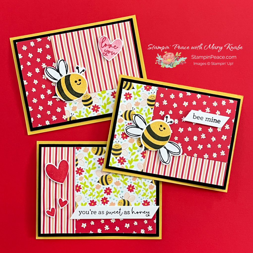 Stampin  up  bee mine suite   mary knabe  10 