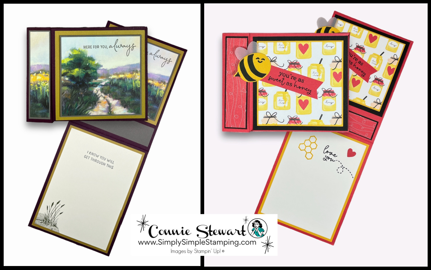 2 simple twist fold cards 2024